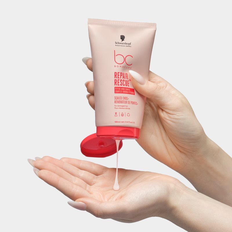 Schwarzkopf Professional BC Bonacure Repair Rescue+ krémové sérum pre veľmi poškodené vlasy a rozštiepené končeky 100 ml (obrázok 4)