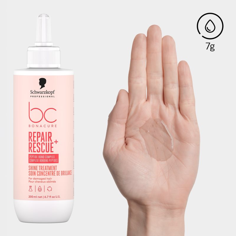 Schwarzkopf Professional BC Bonacure Repair Rescue+ koncentrovaná starostlivosť pre poškodené vlasy 200 ml (obrázok 3)