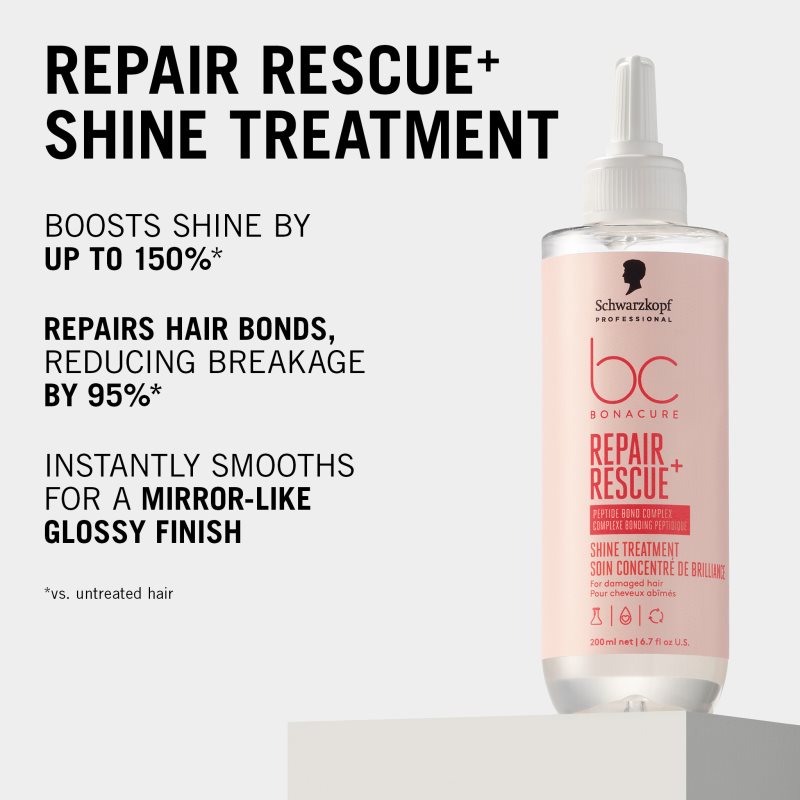 Schwarzkopf Professional BC Bonacure Repair Rescue+ koncentrovaná starostlivosť pre poškodené vlasy 200 ml (obrázok 5)