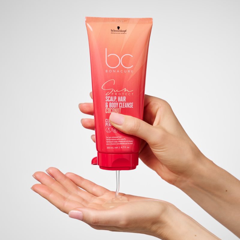 Schwarzkopf Professional BC Bonacure Sun Protect Scalp, Hair & Body Cleanse sprchový gel 2 v 1 200 ml (obrázek 4)