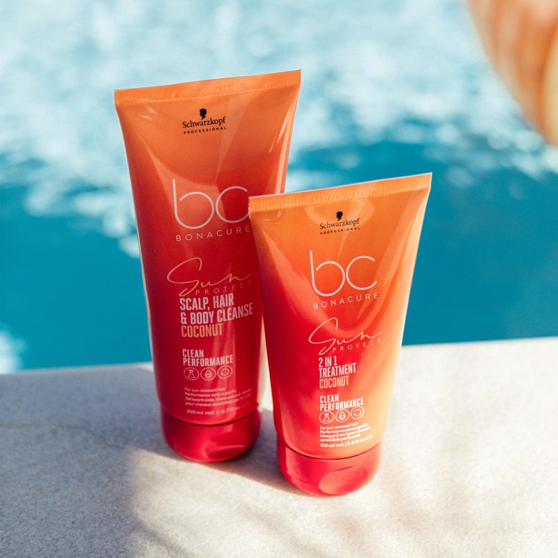 Schwarzkopf Professional BC Bonacure Sun Protect Scalp, Hair & Body Cleanse sprchový gel 2 v 1 200 ml (obrázek 6)