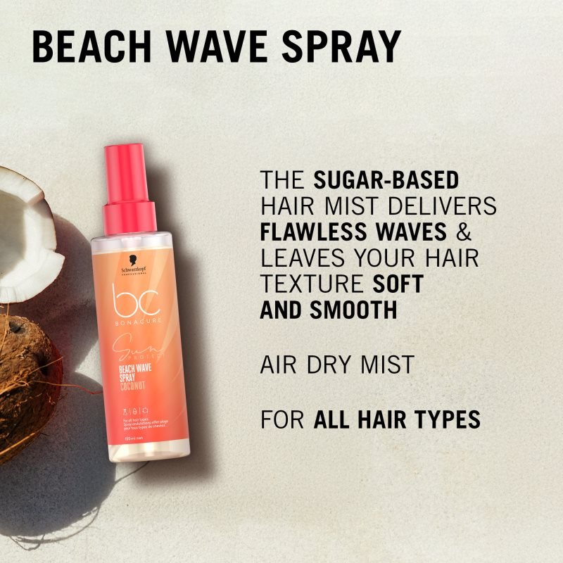 Schwarzkopf Professional BC Bonacure Sun Protect Beach Waves Spray sprej na vlasy pro plážový efekt 150 ml (obrázek 3)