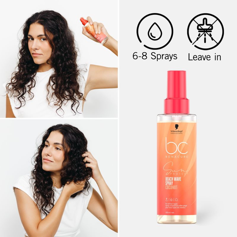 Schwarzkopf Professional BC Bonacure Sun Protect Beach Waves Spray sprej na vlasy pro plážový efekt 150 ml (obrázek 5)