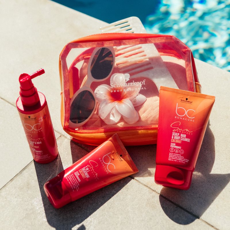 Schwarzkopf Professional BC Bonacure Sun Protect Scalp, Hair & Body Cleanse sprchový gel 2 v 1 100 ml (obrázek 3)