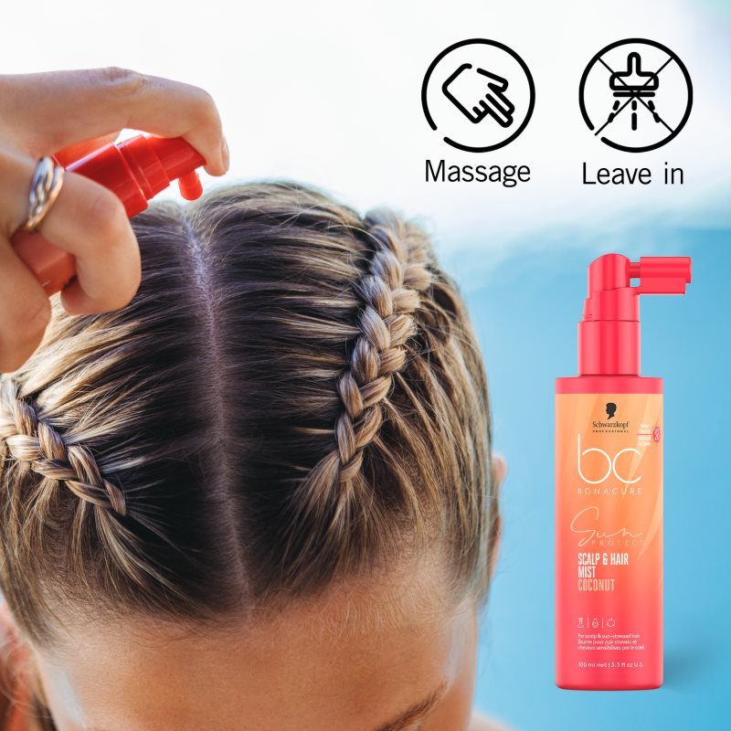Schwarzkopf Professional BC Bonacure Sun Protect Scalp & Hair Mist ochranný sprej pro namáhané vlasy a vlasovou pokožku SPF 20 100 ml (obrázek 5)