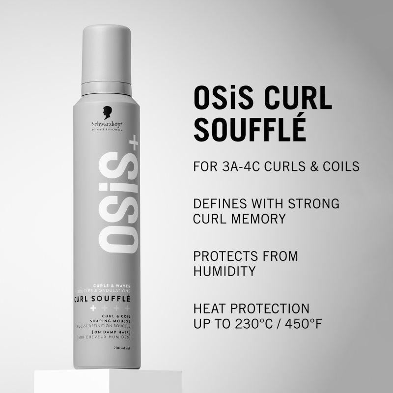 Schwarzkopf Professional Osis+ Curl Soufflé tvarujúca pena pre vlnité a kučeravé vlasy 200 ml (obrázok 4)