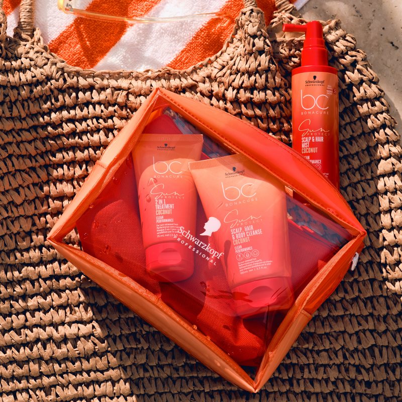Schwarzkopf Professional BC Bonacure Sun Protect Sun Bag cestovná sada pre vlasy namáhané slnkom 1 ks (obrázok 3)