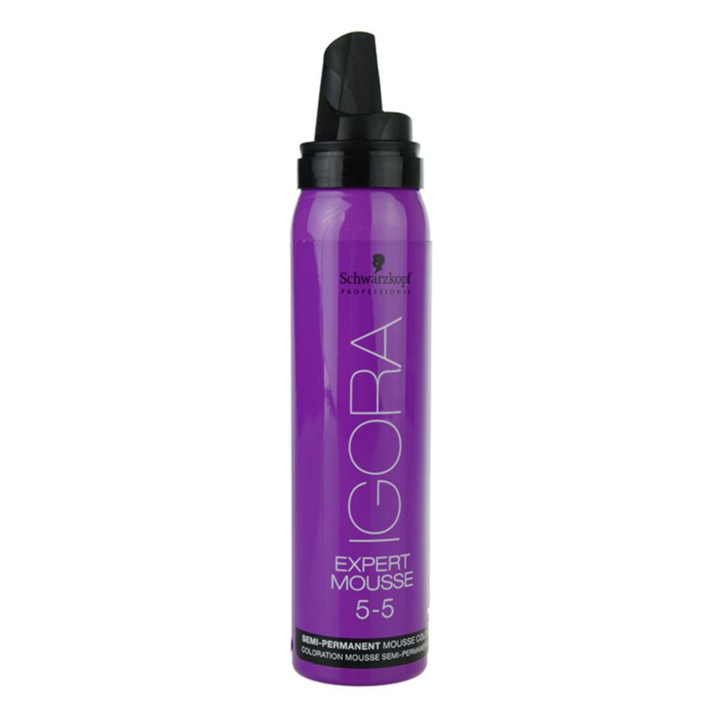 Schwarzkopf Professional IGORA Expert Mousse Styling Colour Mousse For Hair Shade 5-5 Light Brown Gold 100 Ml