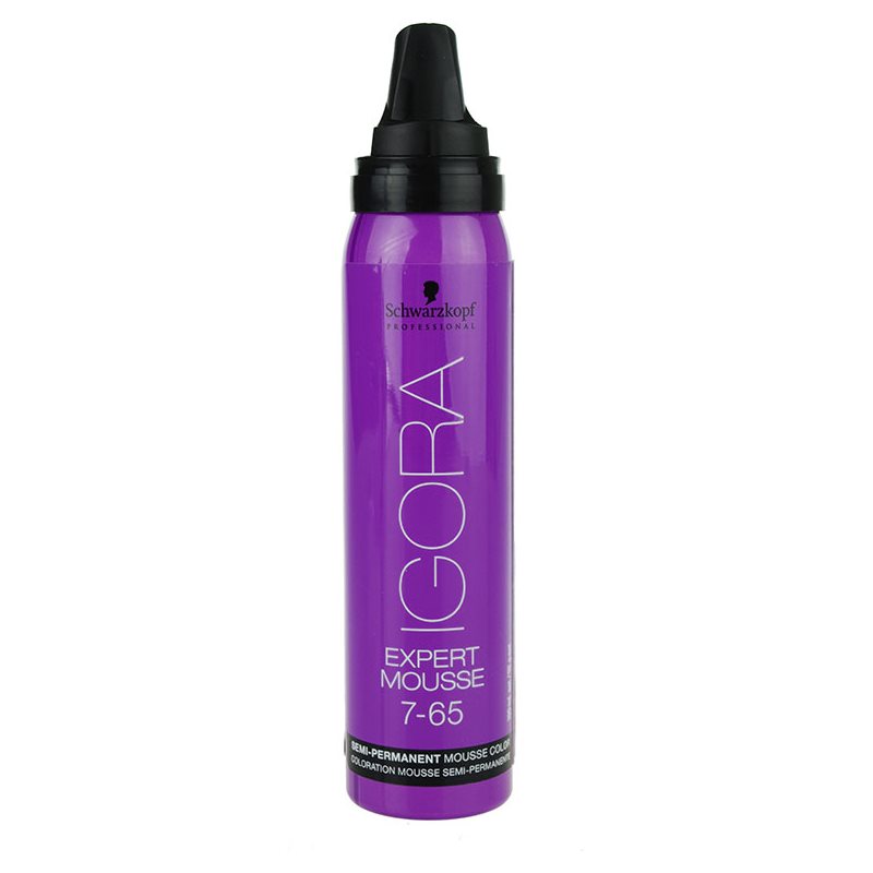 Schwarzkopf Professional IGORA Expert Mousse Mousse Colorante Pour Cheveux Teinte 7-65 Medium Blonde Chocolate Gold 100 Ml