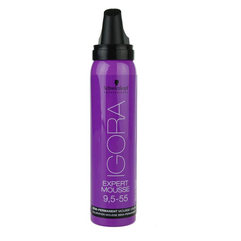 Schwarzkopf Professional IGORA Expert Mousse Styling Colour Mousse For Hair Shade 9,5-55 Honey 100 Ml