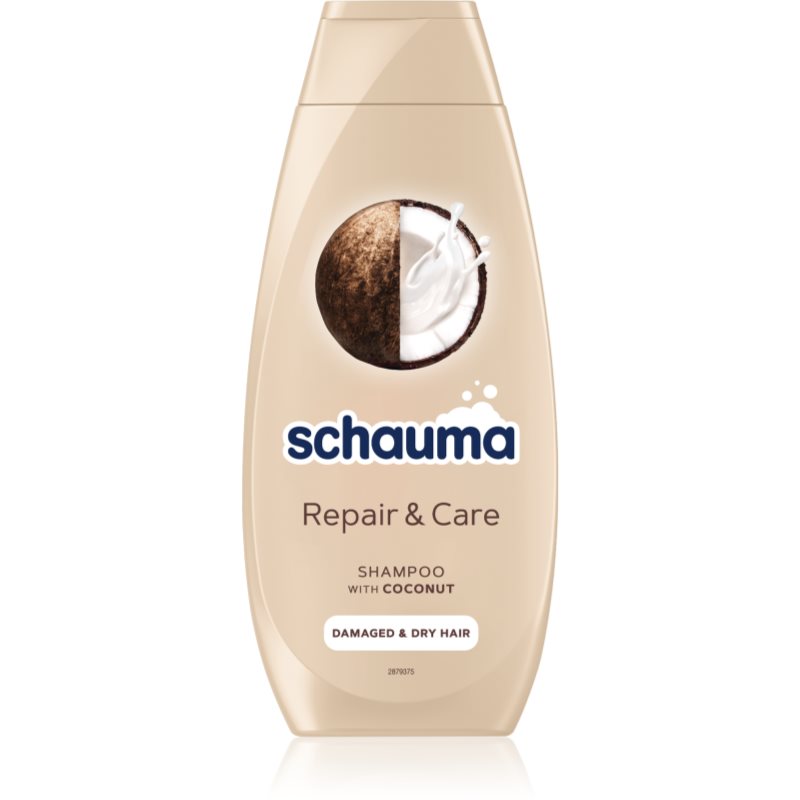 E-shop Schwarzkopf Schauma Repair & Care šampon pro suché a poškozené vlasy s kokosem 400 ml