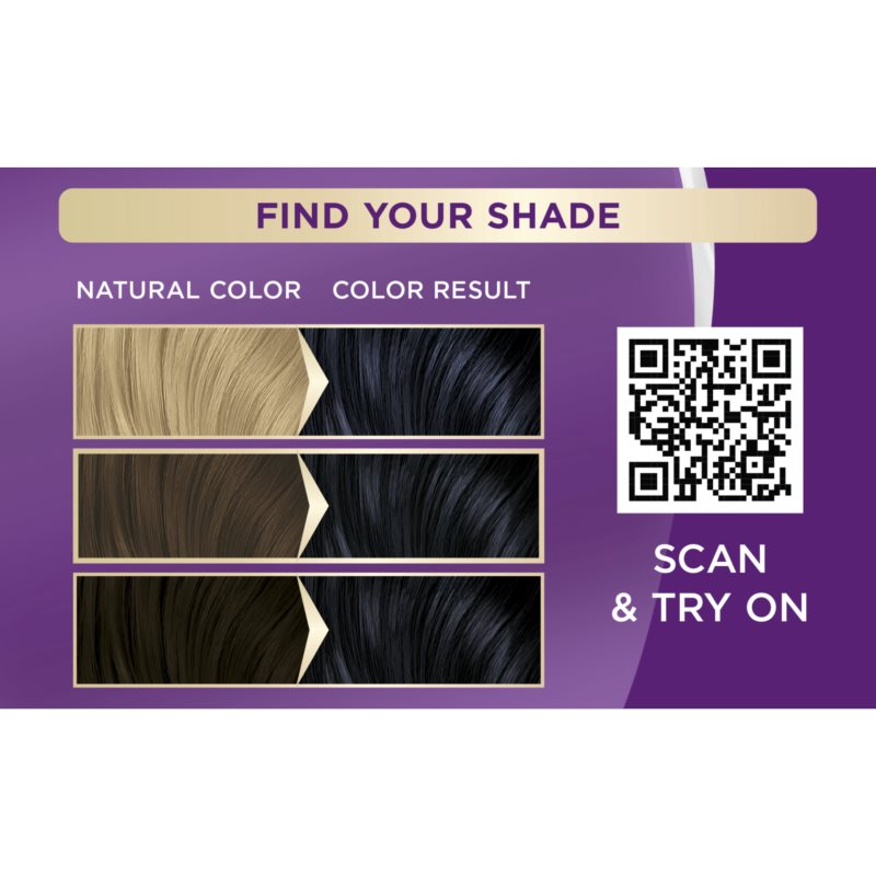 Schwarzkopf Palette Intensive Color Creme Permanent Hair Dye Shade 1-1 C1 Blue Black 1 Pc