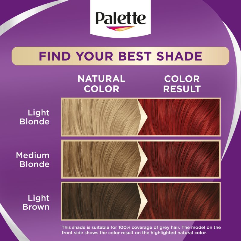 Schwarzkopf Palette Intensive Color Creme Coloration Cheveux Permanente Teinte 6-88 (RI5) Intensive Red 1 Pcs