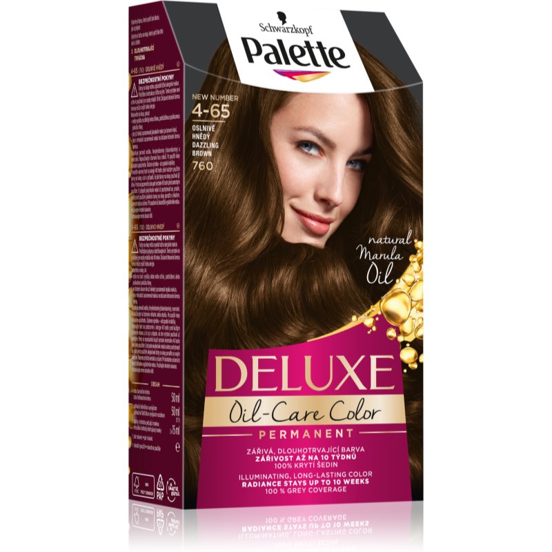 Schwarzkopf Palette Deluxe перманентна фарба для волосся відтінок 4-65 Dazzling Brown 1 кс