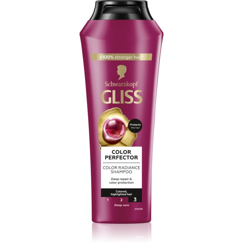 Schwarzkopf Gliss Colour Perfector apsauginis šampūnas dažytiems plaukams 250 ml