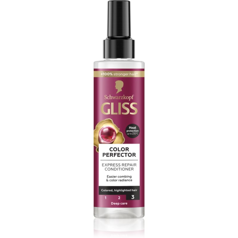 Schwarzkopf Gliss Colour Perfector regenerierender Balsam für gefärbtes Haar oder Strähnen 200 ml