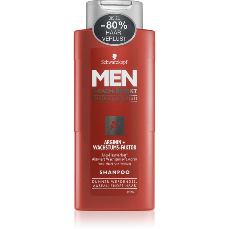 

Schwarzkopf Men Arginin+ зміцнюючий шампунь проти випадіння волосся для чоловіків