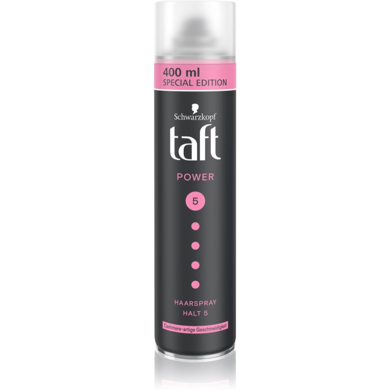 Schwarzkopf Taft Power Extra Strong Hold Hairspray For Dry And Damaged Hair Cashmere 400 Ml