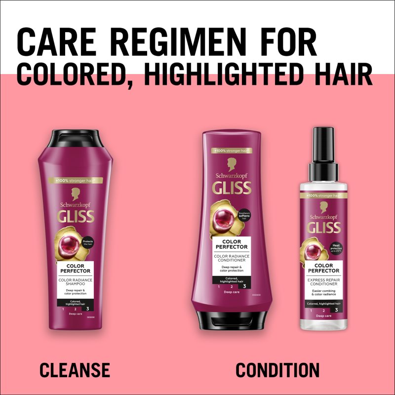 Schwarzkopf Gliss Color Perfector Après-shampoing Protecteur Pour Cheveux Colorés 200 Ml