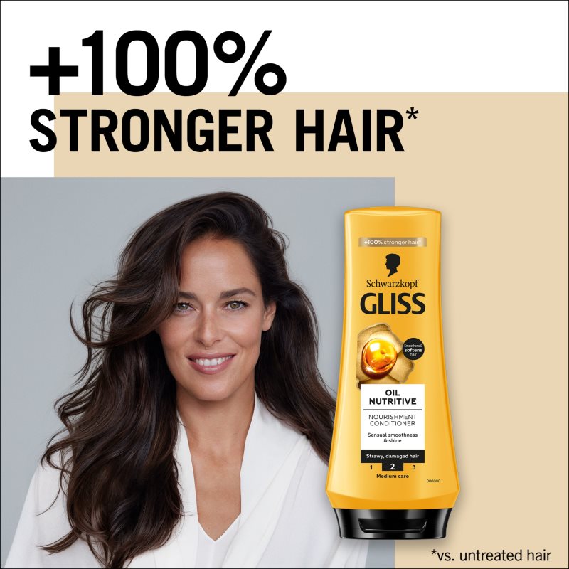 Schwarzkopf Gliss Oil Nutritive Après-shampoing Nourrissant à L'huile 200 Ml