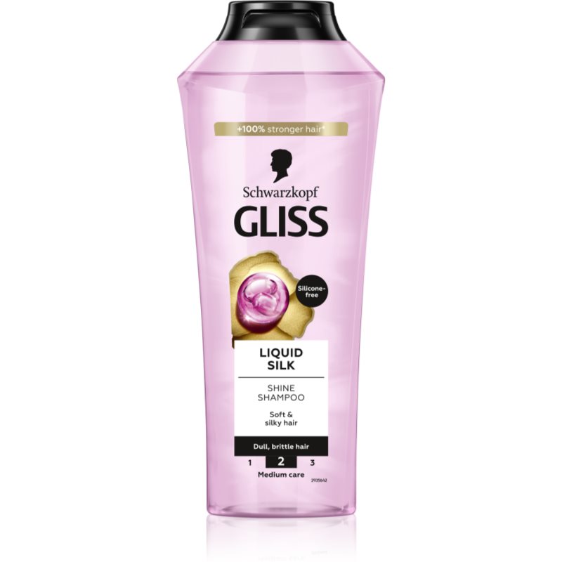 Schwarzkopf Gliss Liquid Silk regeneracijski šampon za krepitev in sijaj las 400 ml