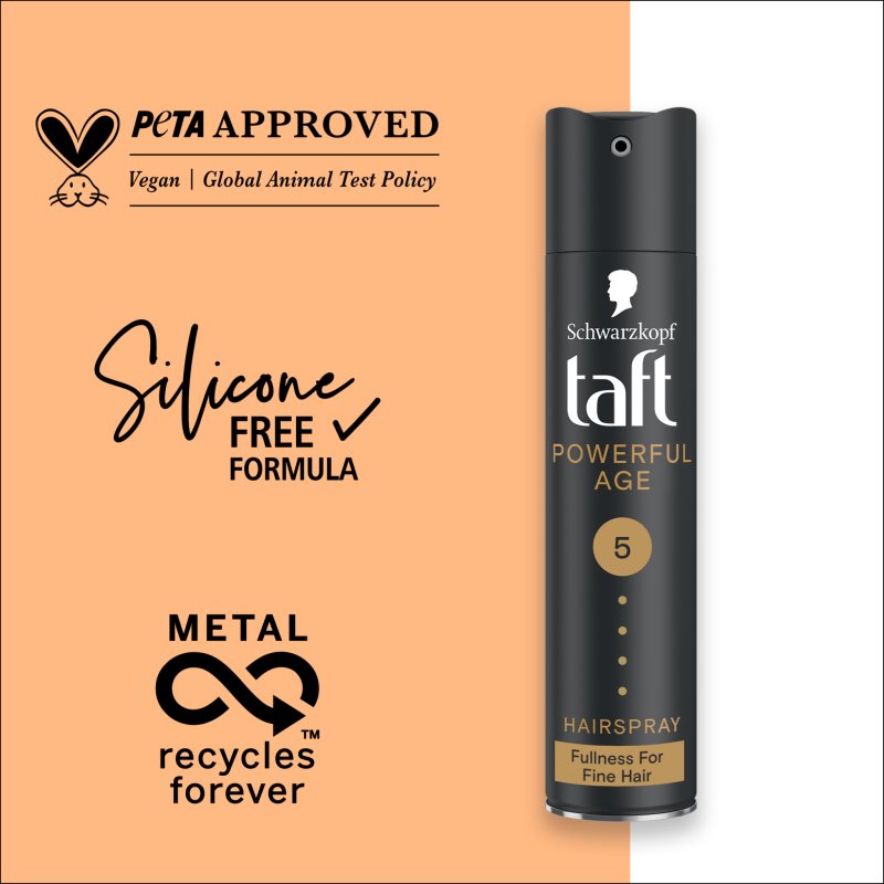 Schwarzkopf Taft Powerful Age Extra Strong Hold Hairspray 250 Ml