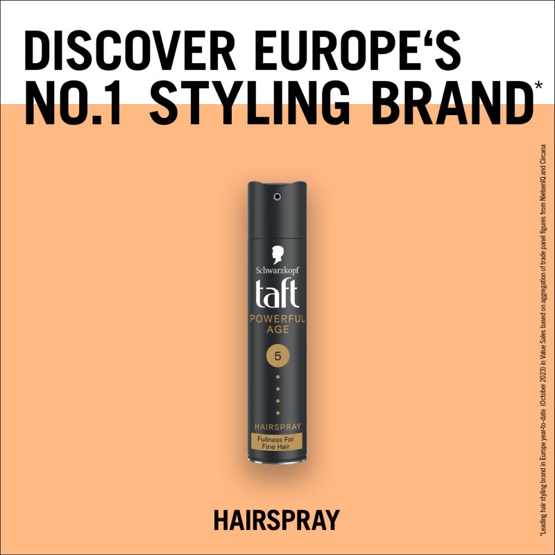 Schwarzkopf Taft Powerful Age Extra Strong Hold Hairspray 250 Ml