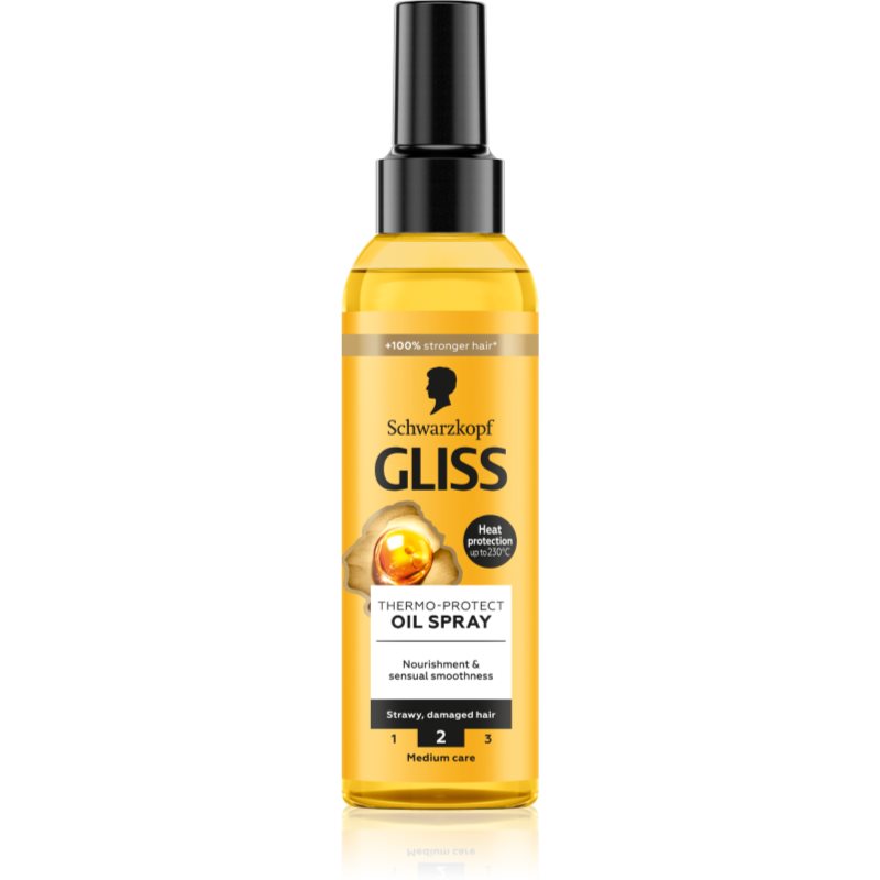 Schwarzkopf Gliss Oil Nutritive zaščitno olje za toplotno oblikovanje las 150 ml