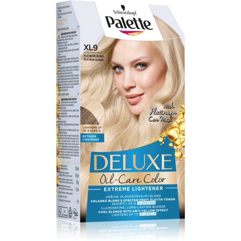 Schwarzkopf Palette Deluxe odstranjevalec barve za posvetlitev las odtenek XL9 Platinum Blonde 1 kos
