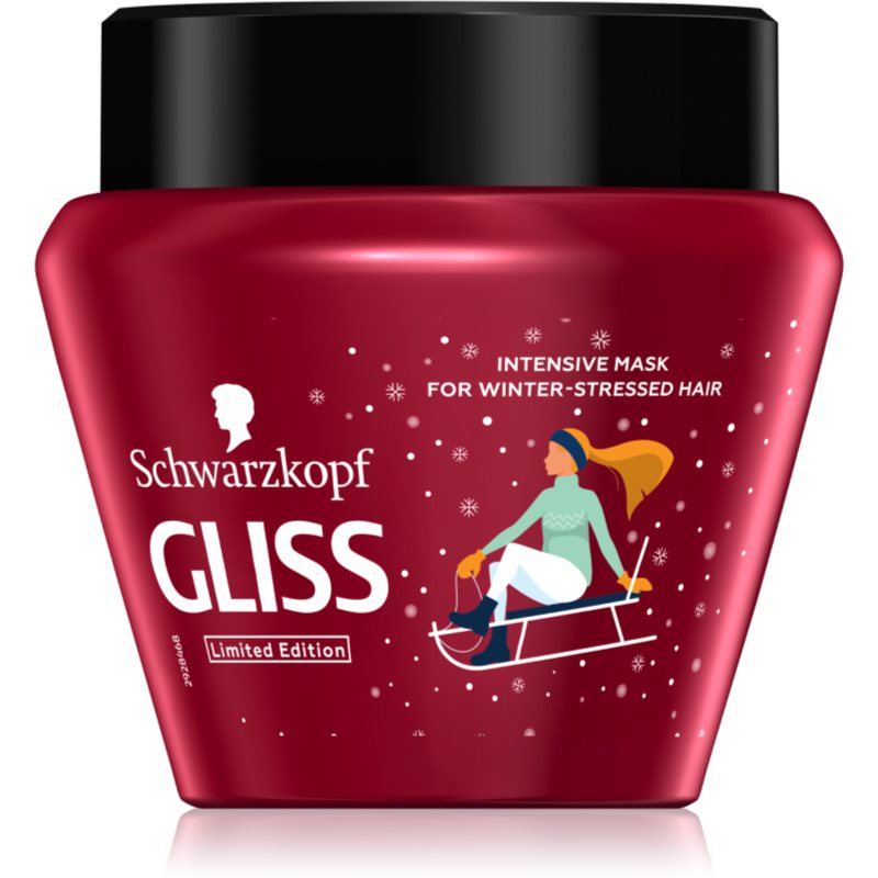 Schwarzkopf Gliss Winter Repair Intensivt regenererande mask For torrt, stressat hår 300 ml female