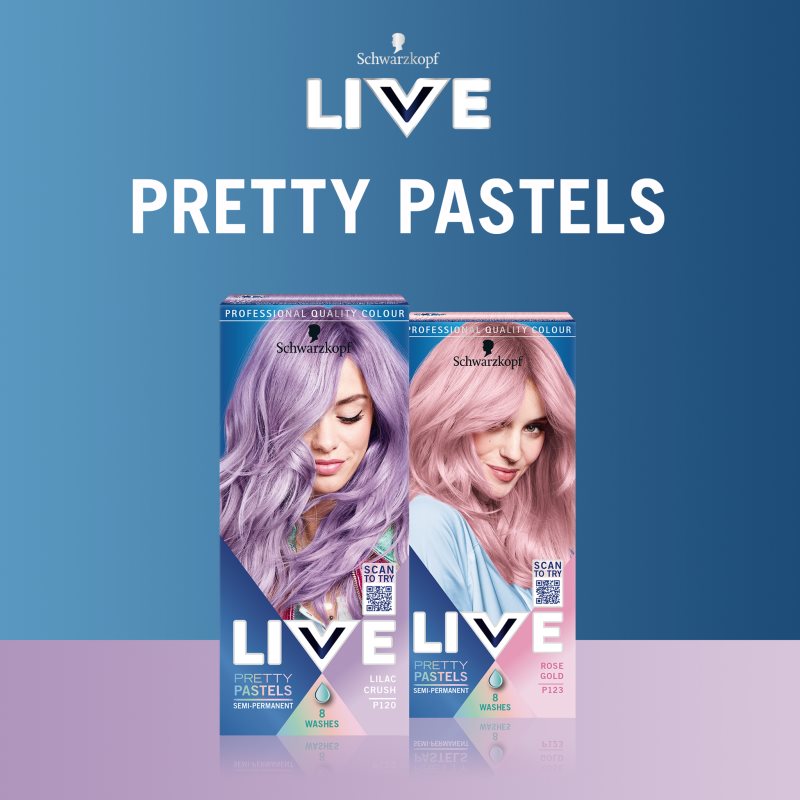 Schwarzkopf LIVE Ultra Brights Or Pastel перманентна фарба для волосся відтінок 120 Lilac Crush