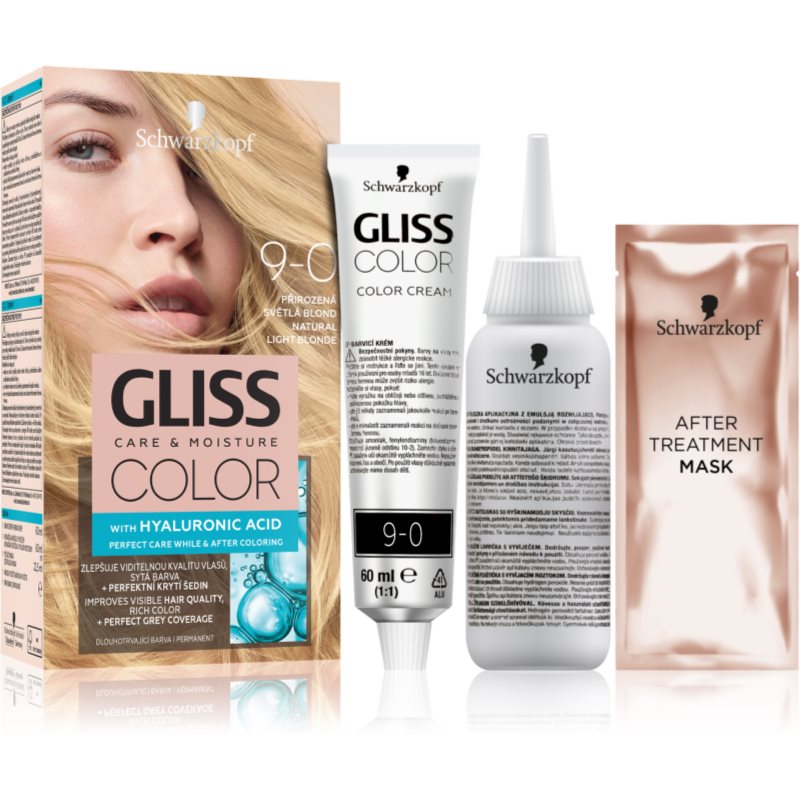 Schwarzkopf Gliss Color permanentní barva na vlasy odstín Natural Light Blonde