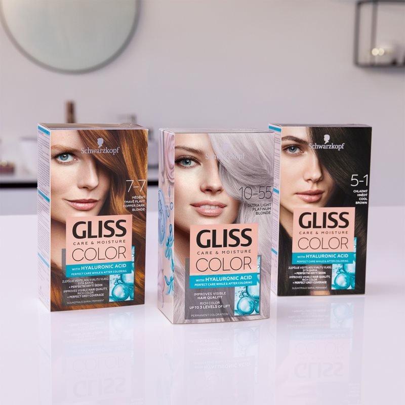 Schwarzkopf Gliss Color Permanent Hair Dye Shade 5-1 Cool Brown