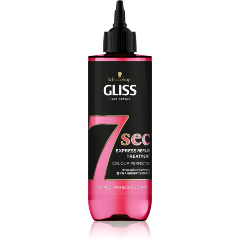 Schwarzkopf Gliss 7 sec regeneruojamoji priemonė dažytiems plaukams 200 ml