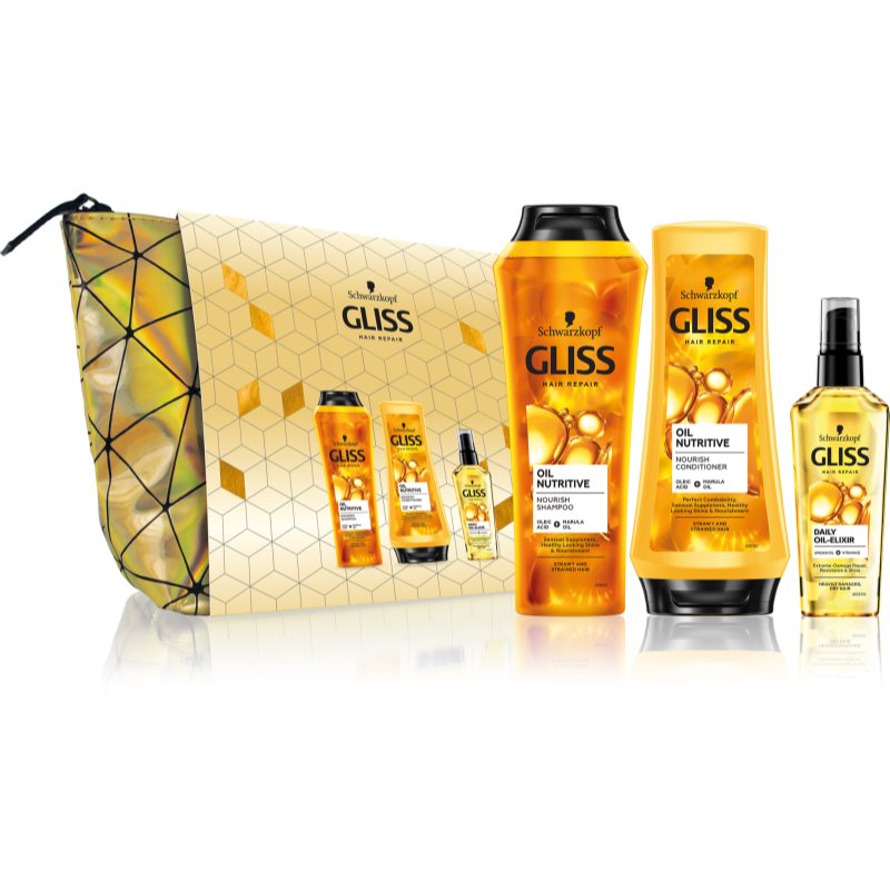 

Schwarzkopf Gliss Oil Nutritive подарунковий набір (для дуже сухого та пошкодженого влосся)