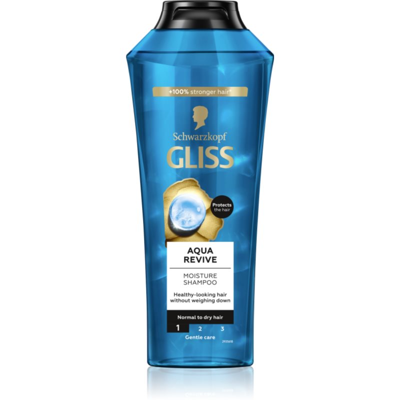E-shop Schwarzkopf Gliss Aqua Revive šampon pro normální až suché vlasy 400 ml