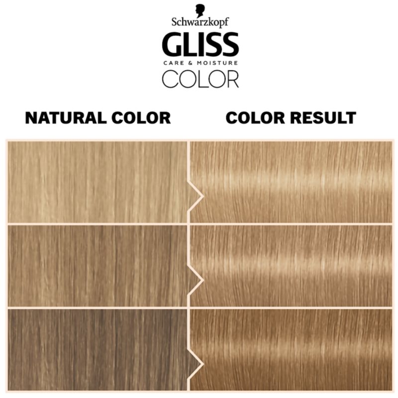 Schwarzkopf Gliss Color Permanent Hair Dye Shade 9-16 Ultra Light Cool Blonde