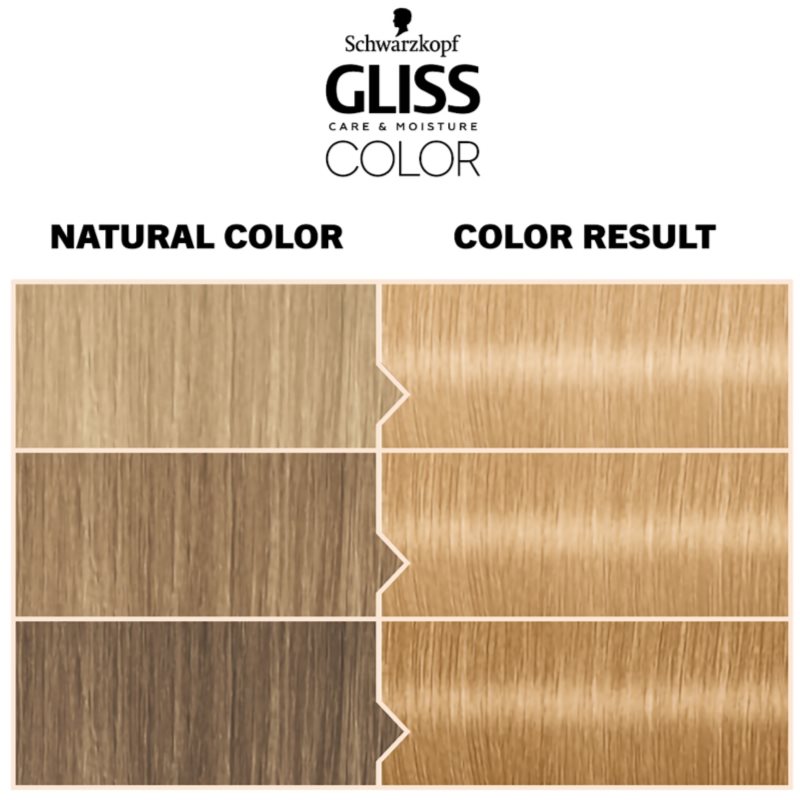Schwarzkopf Gliss Color Permanent Hair Dye Shade 10-40 Light Beige Blonde