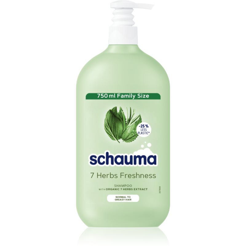 Фото - Шампунь Schwarzkopf Schauma 7 Herbs szampon ziołowy do włosów normalnych i przetłu 