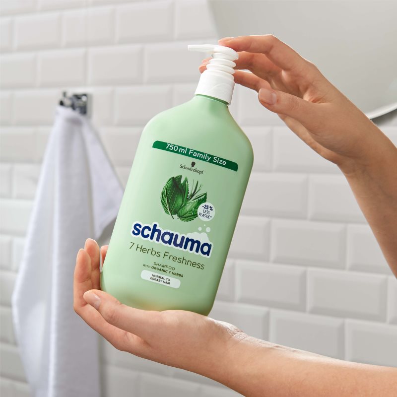 Schwarzkopf Schauma 7 Herbs Herbal Shampoo For Normal To Oily Hair 750 Ml
