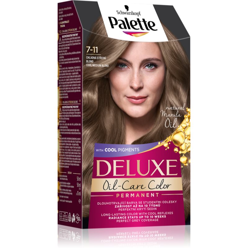 Schwarzkopf Palette Deluxe Permanent-Haarfarbe Farbton 7-11 Cool Medium Blond 1 St.