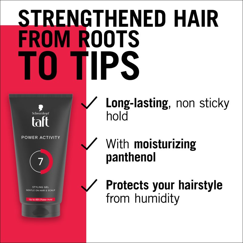 Schwarzkopf Taft Power Hair Gel With Strong Hold 150 Ml