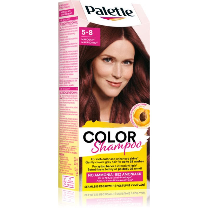 Schwarzkopf Palette Color Shampoo Tönungsshampoo Farbton 5-8 Mahogany 50 ml