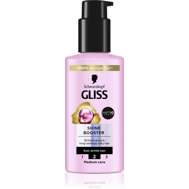 Schwarzkopf Gliss Liquid Silk serum brez spiranja za krepitev in sijaj las Shine Booster 100 ml