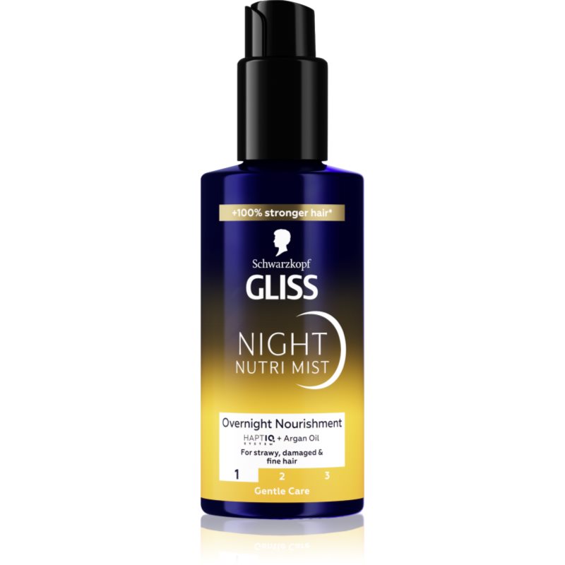 Schwarzkopf Gliss Oil Nutritive noční vyživující lehký sprej Night Nutri Mist 100 ml