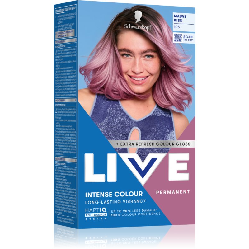 Schwarzkopf LIVE Intense Colour Permanent-Haarfarbe Farbton 105 Mauve Kiss 1 St.