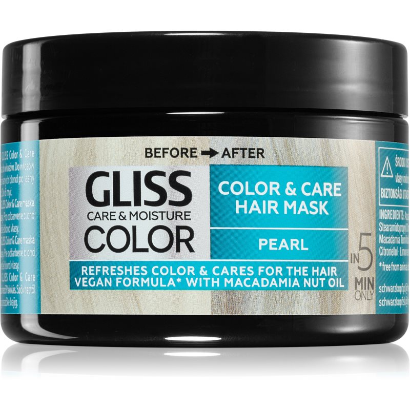 Schwarzkopf Gliss Color бондінг-маска для фарбування волосся відтінок Pearl 150 мл