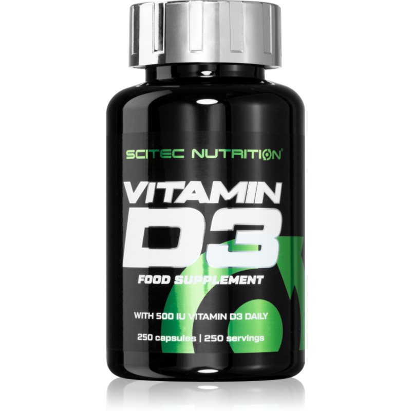 E-shop Scitec Nutrition Vitamin D3 kapsle pro normální funkci imunitního systému, stav kostí, zubů a činnost svalů 250 cps