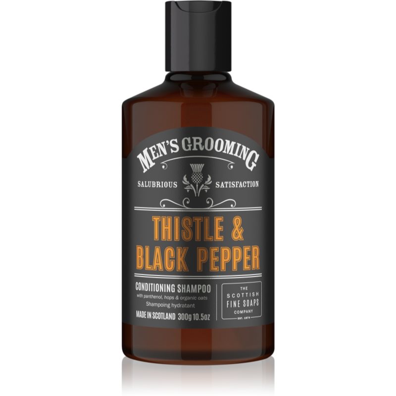 Scottish Fine Soaps Men’s Grooming Shampoo Shampoo For Men Thistle & Black Pepper 300 Ml