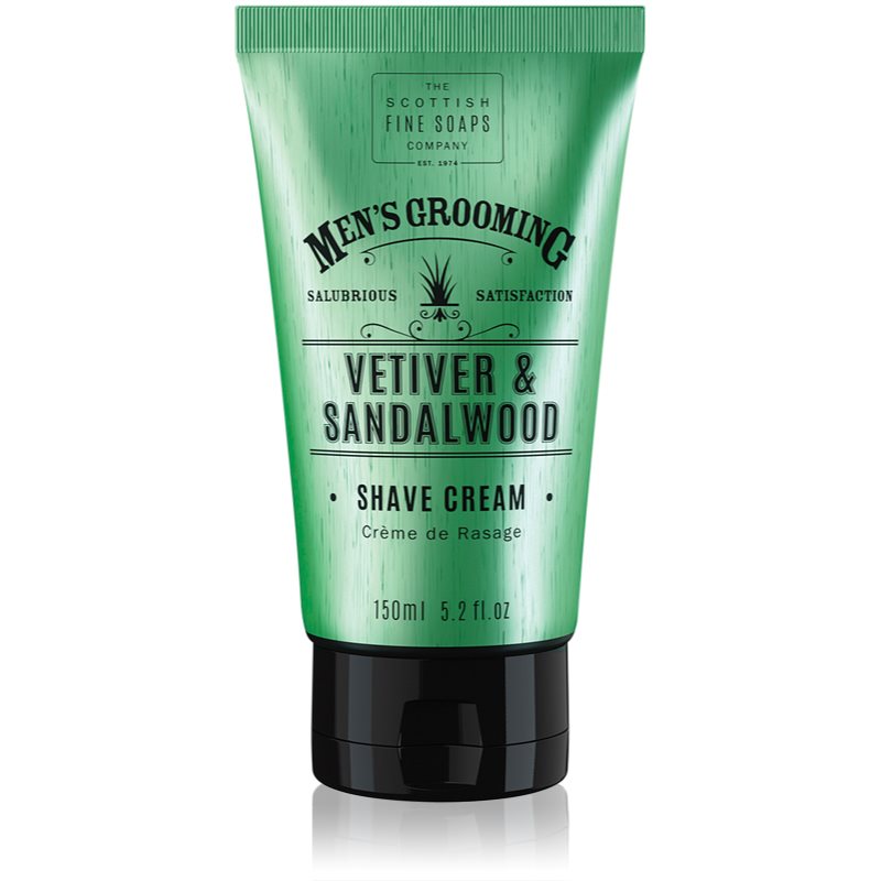 Scottish Fine Soaps Men’s Grooming Vetiver & Sandalwood κρέμα ξυρίσματος για άντρες 150 ml
